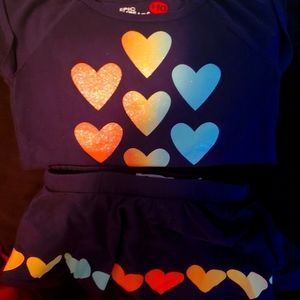 Short Sleeve Skirt Set